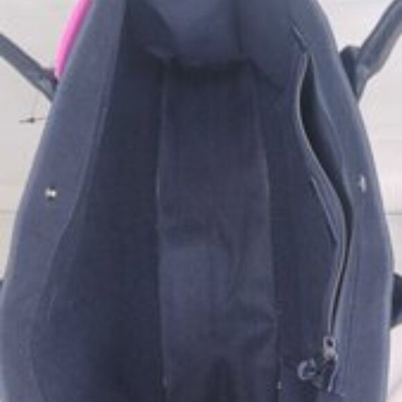 St Laurent Rive Gauche Shopper Tote Black Canvas + Leather - Picture 3 of 3